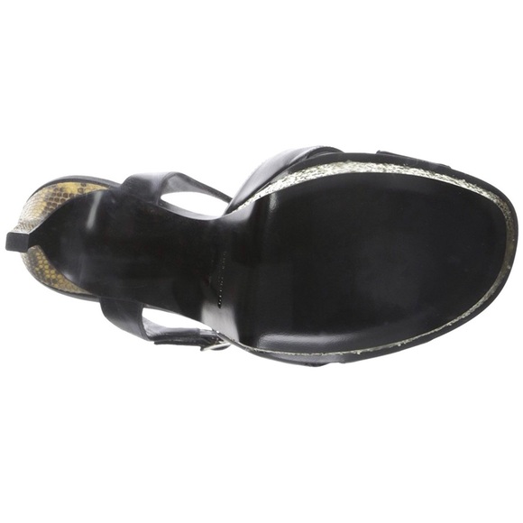 Saint Laurent Classic Sandal Black/Gold Glitter - Picture 5 of 7